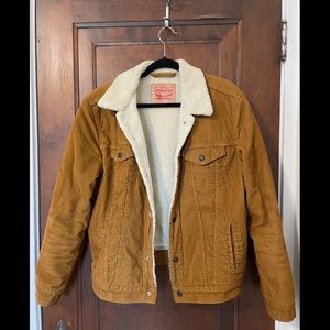 Levi's corduroy sherpa trucker jacket